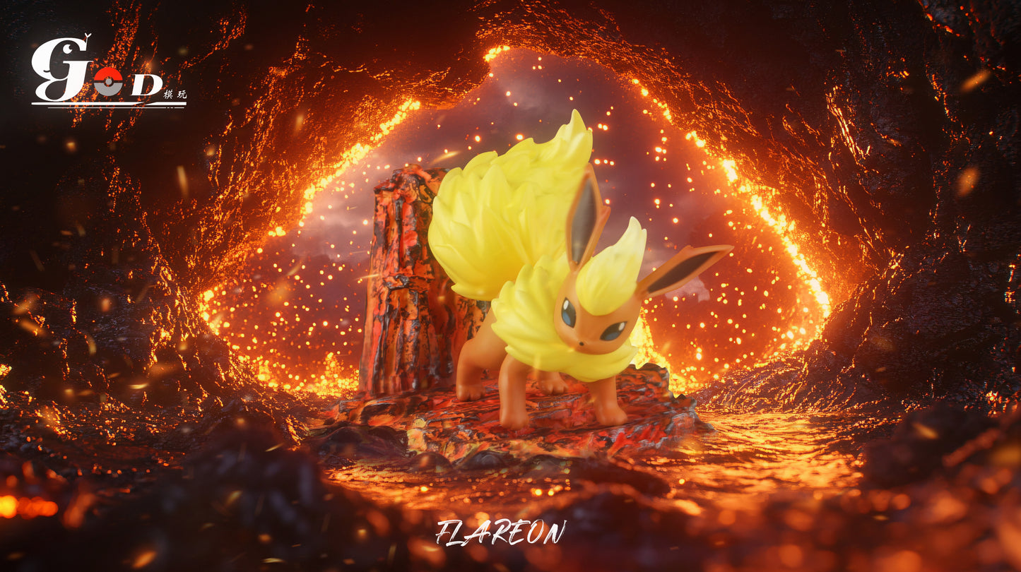[IN STOCK] 1/20 Scale World Figure [GOD] - Vaporeon & Jolteon & Flareon