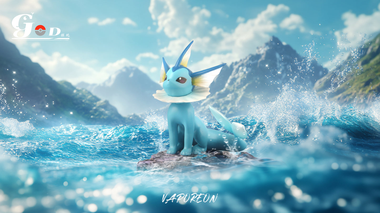 [IN STOCK] 1/20 Scale World Figure [GOD] - Vaporeon & Jolteon & Flareon