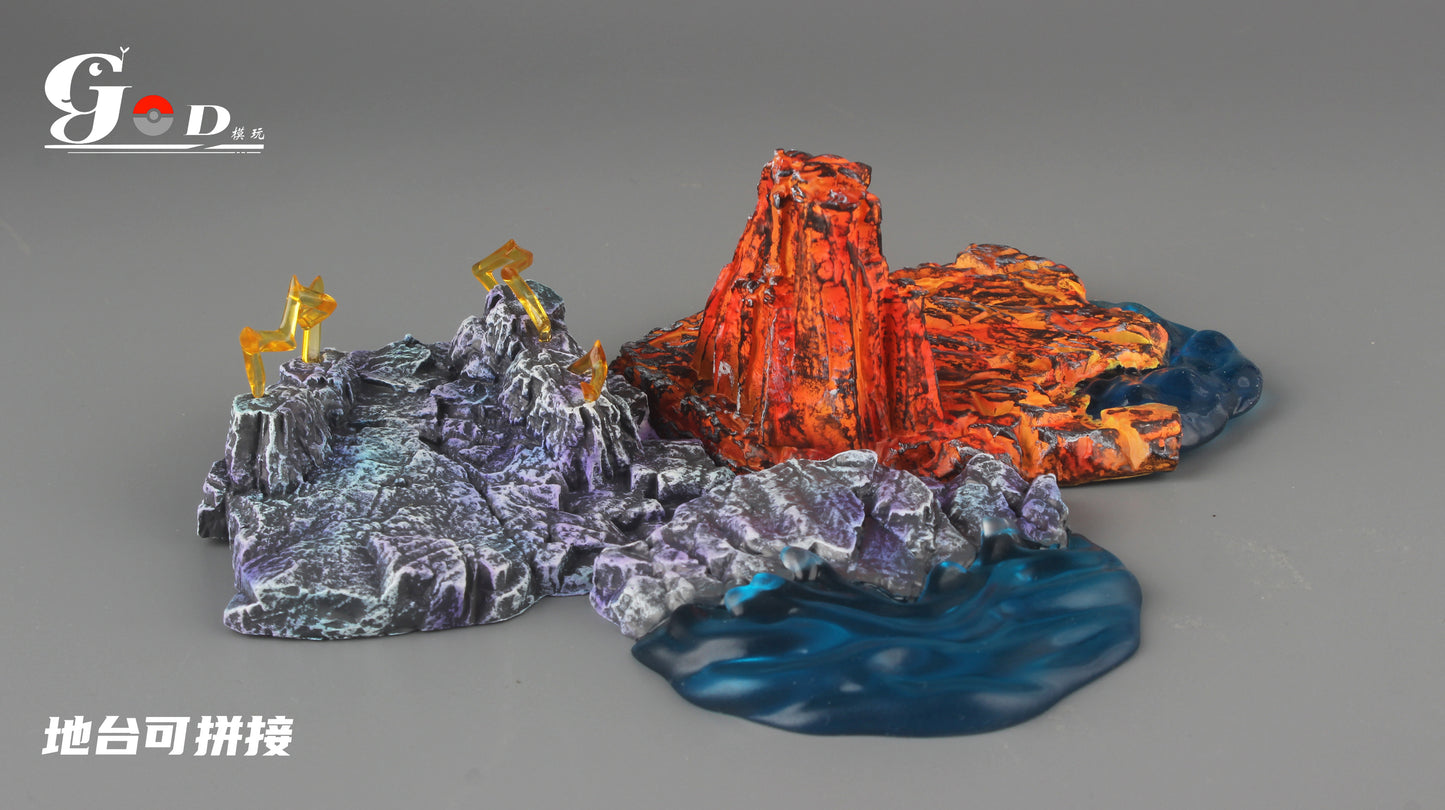[IN STOCK] 1/20 Scale World Figure [GOD] - Vaporeon & Jolteon & Flareon