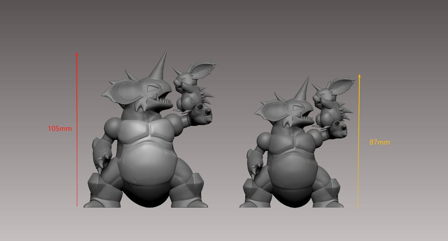 [PREORDER] 1/20 Scale World Figure [WONDER] - Nidoran♂ & Nidorino & Nidoking