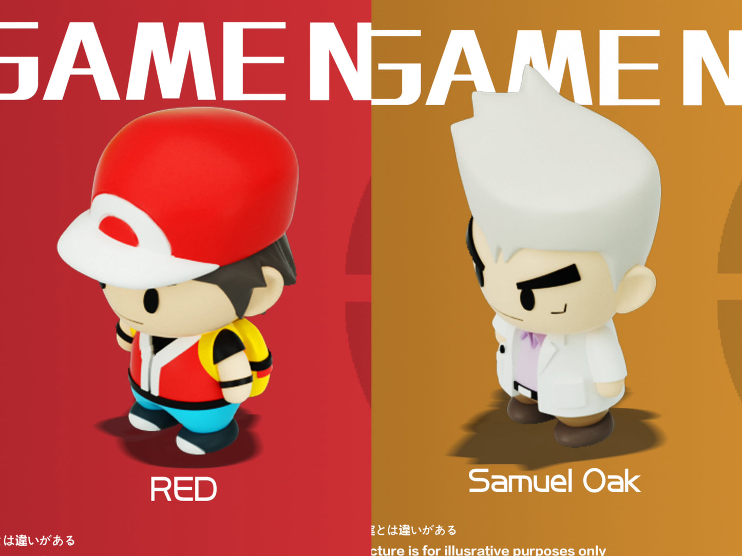 [PREORDER] Mini figure [BRAVIARY] - Red (Adventures) & Professor Samuel Oak & Game Scene