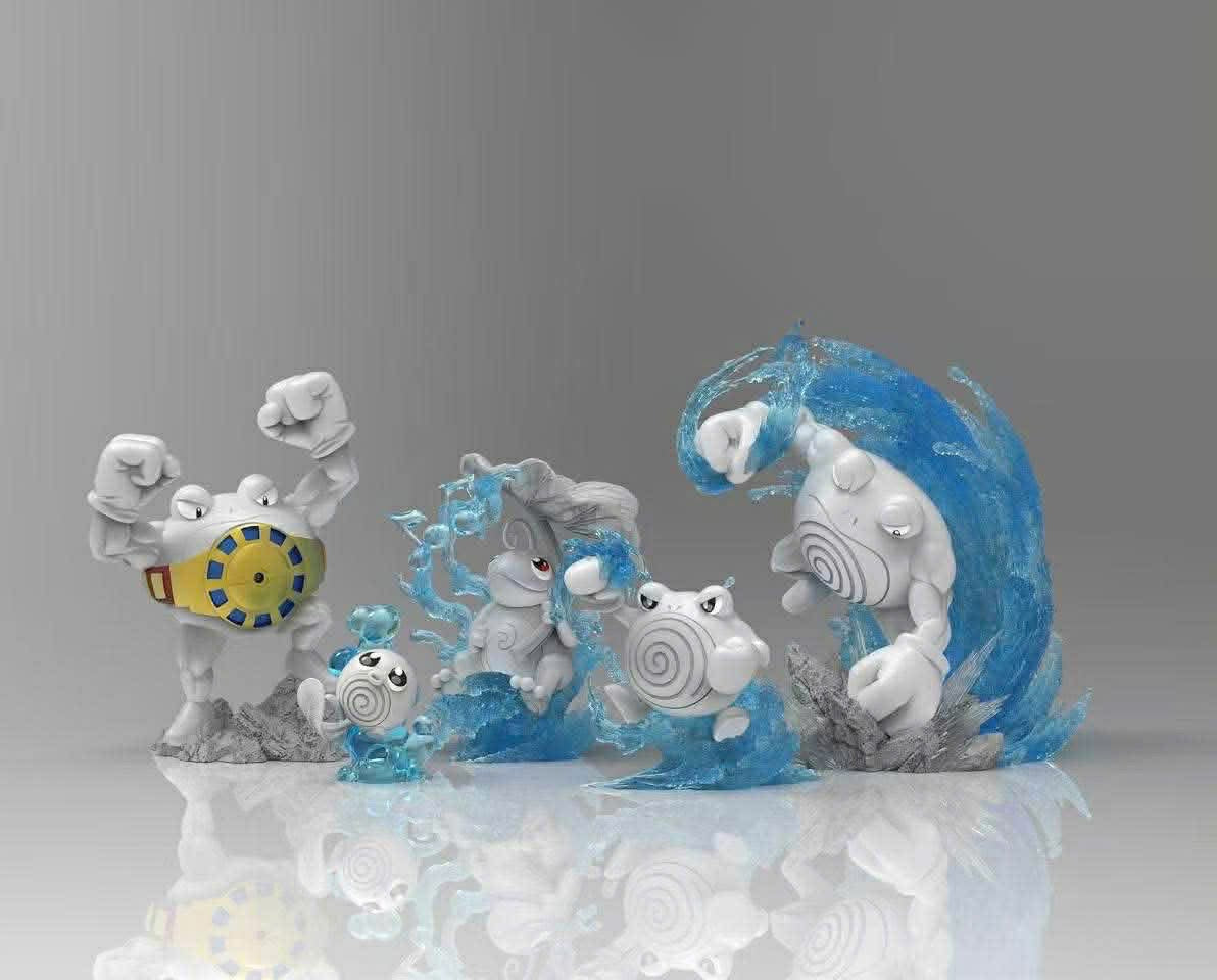 [PREORDER] 1/20 Scale World Figure [DM VIP] - Poliwag & Poliwhirl & Poliwrath & Politoed