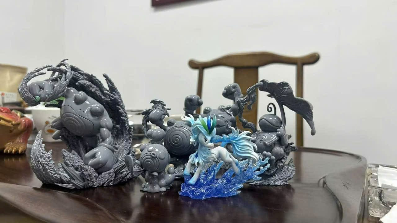 [PREORDER] 1/20 Scale World Figure [DM VIP] - Poliwag & Poliwhirl & Poliwrath & Politoed