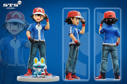 [IN STOCK] 1/8 Scale World Figure [STS] - Ash Ketchum & Froakie
