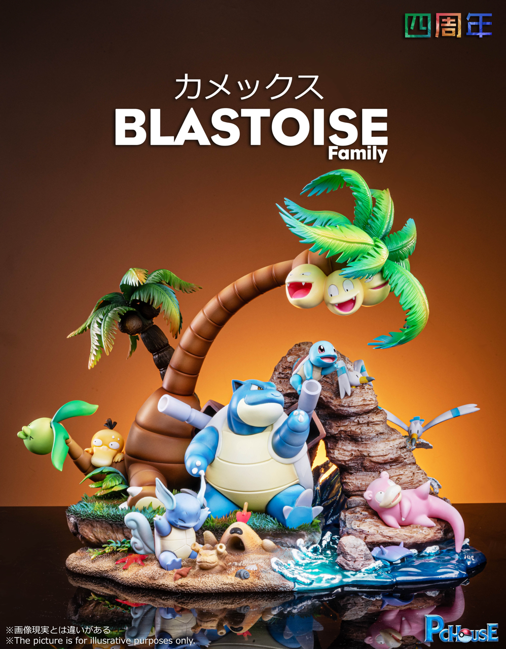 [PREORDER CLOSED] Statue [PC HOUSE] - The Blastoise Family