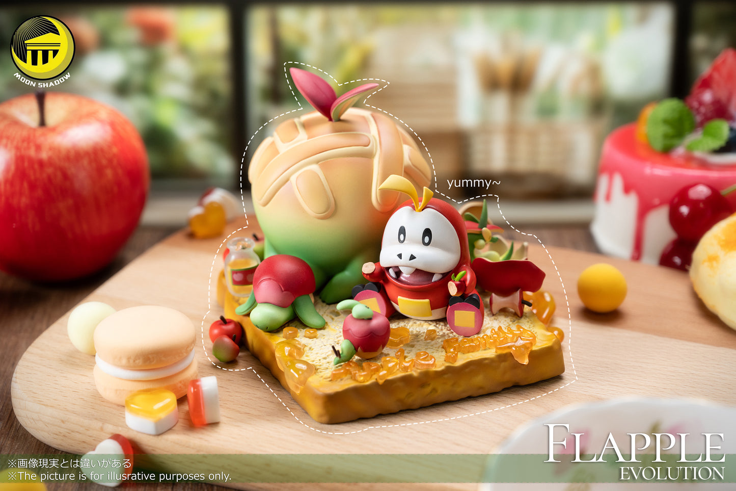 [PREORDER] Mini Statue [MOON SHADOW] - Picnic Time (Applin & Flapple & Appletun & Fuecoco)