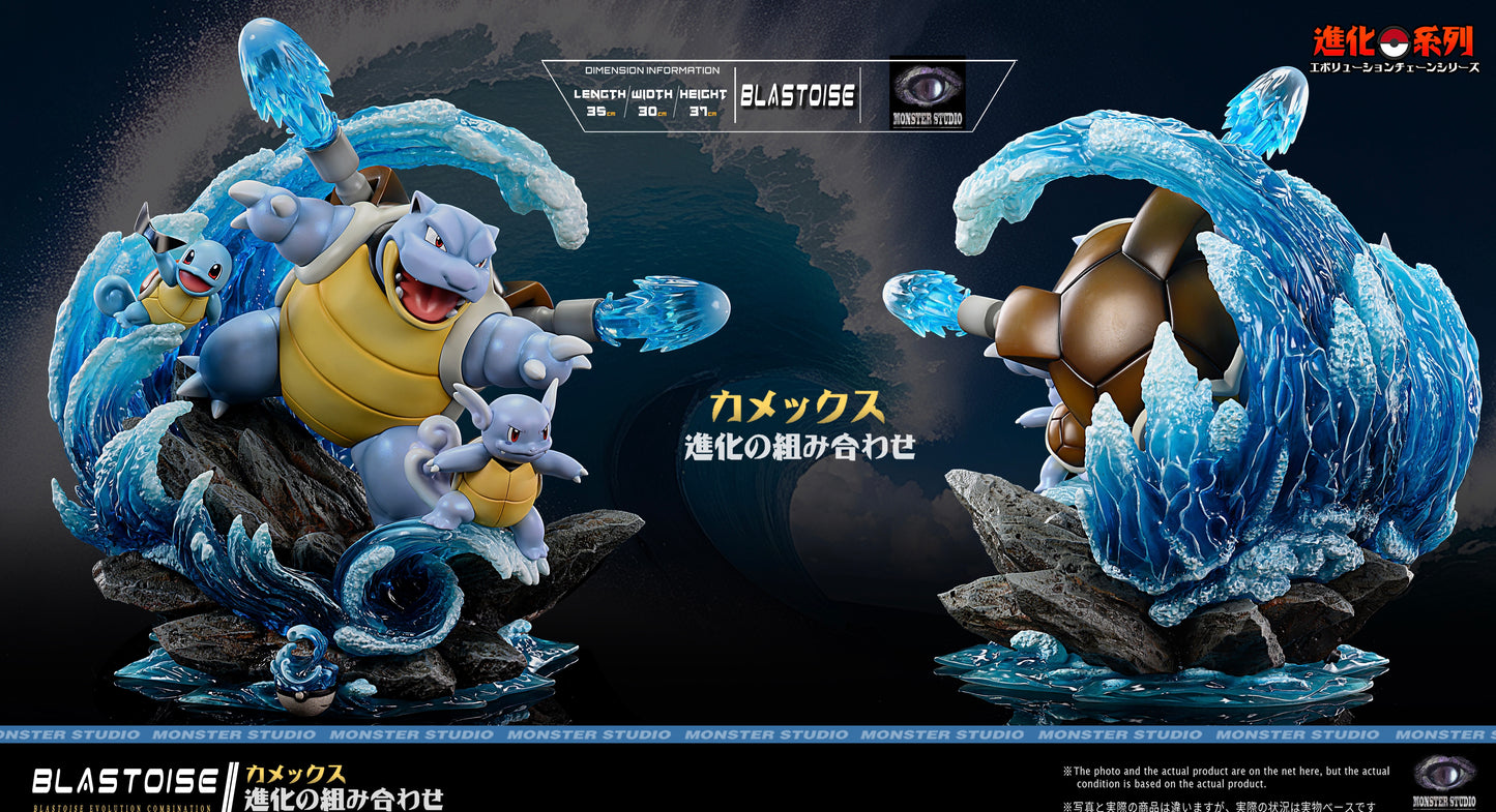 [PREORDER CLOSED] Statue [MONSTER] - Squirtle & Wartortle & Blastoise