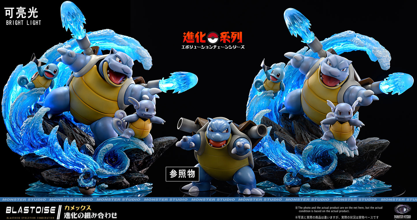 [PREORDER CLOSED] Statue [MONSTER] - Squirtle & Wartortle & Blastoise