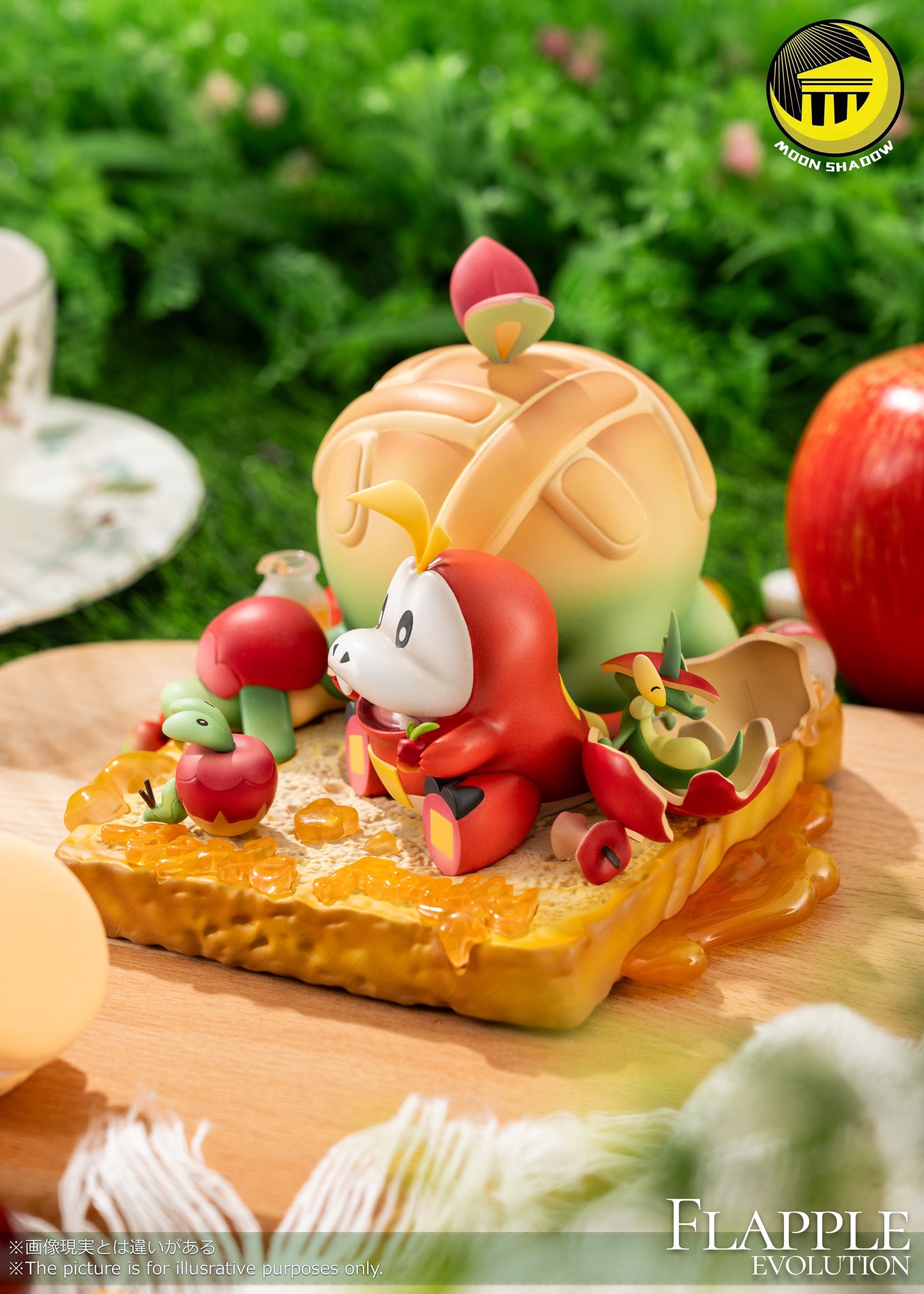 [PREORDER] Mini Statue [MOON SHADOW] - Picnic Time (Applin & Flapple & Appletun & Fuecoco)