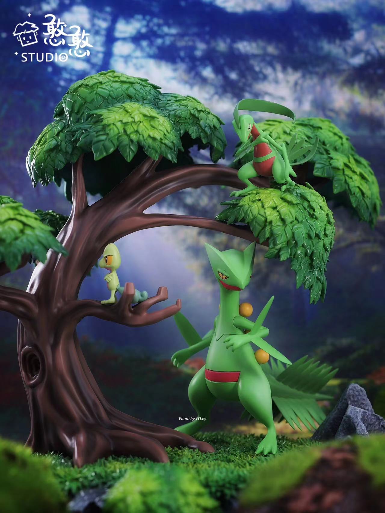 [REMAINING BALANCE] 1/20 Scale World Figure [HH] - Treecko & Grovyle & Sceptile