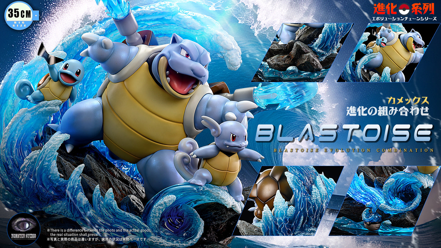 [PREORDER CLOSED] Statue [MONSTER] - Squirtle & Wartortle & Blastoise