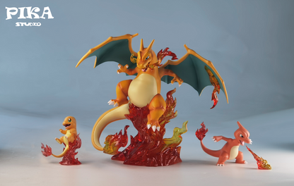 [IN STOCK] 1/20 Scale World Figure [PIKA] - Charmander & Charmeleon & Charizard