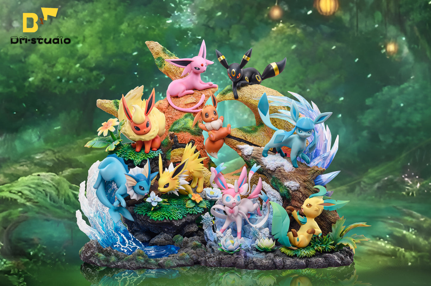 [PREORDER] Statue [DM] - Eevee Family - Eevee & Espeon & Umbreon