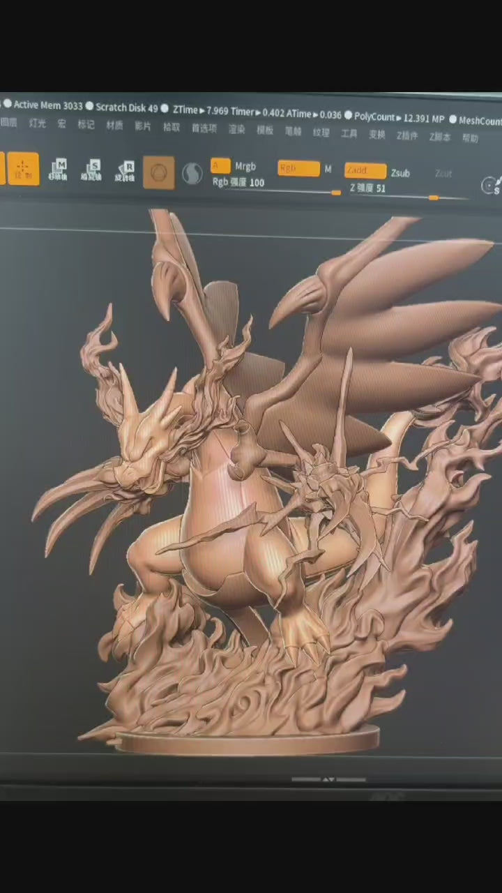 PREORDER] 1/20 Scale World Figure [SYC] - Mega Charizard X