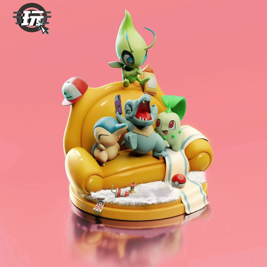 [PREORDER CLOSED] Statue [JUST PLAY] - Chikorita & Cyndaquil & Totodile
