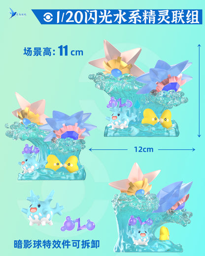 [BALANCE PAYMENT] 1/20 Scale World Figure [Lucky Wings Studio] - Shiny Staryu & Starmie & Corsola & Luvdisc