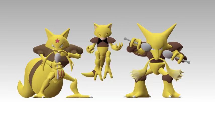 [BALANCE PAYMENT] 1/20 Scale World Figure [KING Studio] - Abra & Kadabra & Alakazam