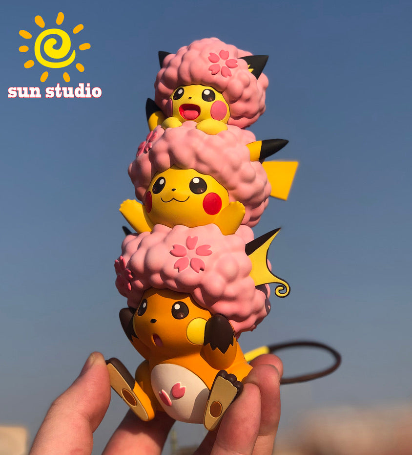 [PREORDER CLOSED] Mini Figure [SUN] - Sakura Pikachu Family