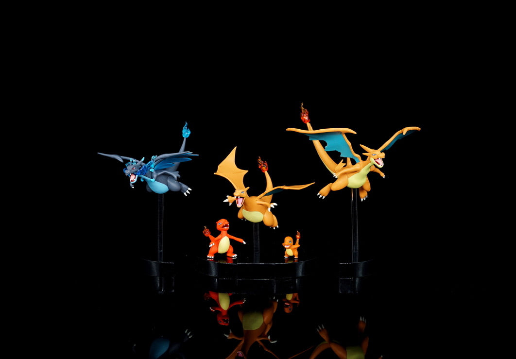 [BALANCE PAYMENT] 1/40 Scale Real Zukan Figure - Charmander & Charmeleon & Charizard & Mega Charizard X&Y