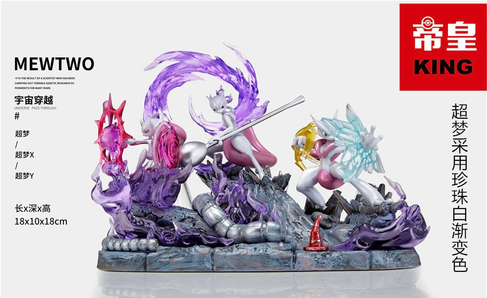 [PREORDER CLOSED] 1/20 Scale World Figure [KING] - Mewtwo & Mega Mewtwo