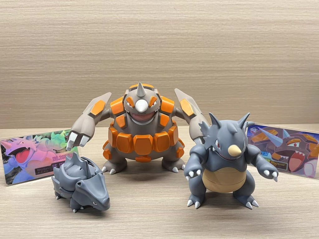 [IN STOCK] 1/20 Scale World Figure [UU] - Rhyhorn & Rhydon