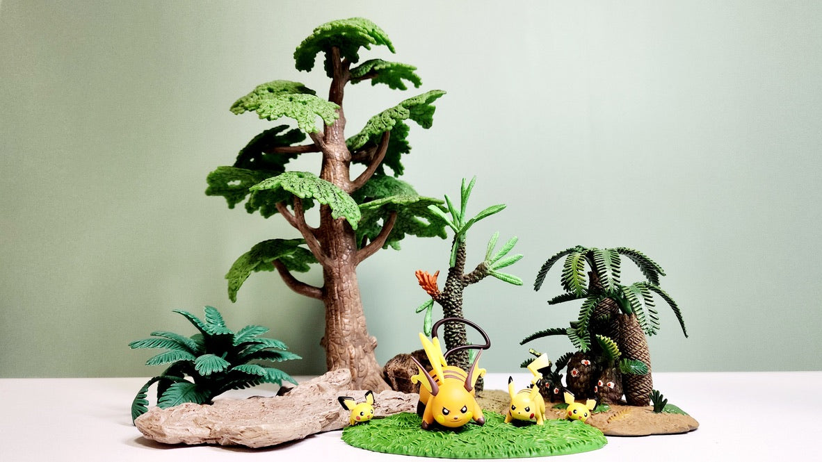 [IN STOCK] 1/20 Scale World Figure [XO] - Pikachu & Raichu & Pichu