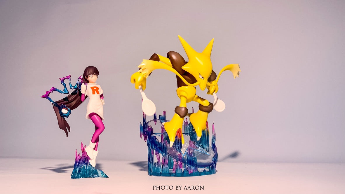 Pokémon Zukan Series Sabrina and Alakazam Resin Statue - Pokedex Studi –  YesGK
