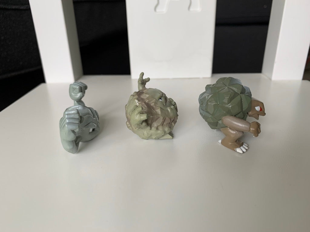 Figurine Tomy CGTSJ -  Racaillou & Gravalanch & Grolem