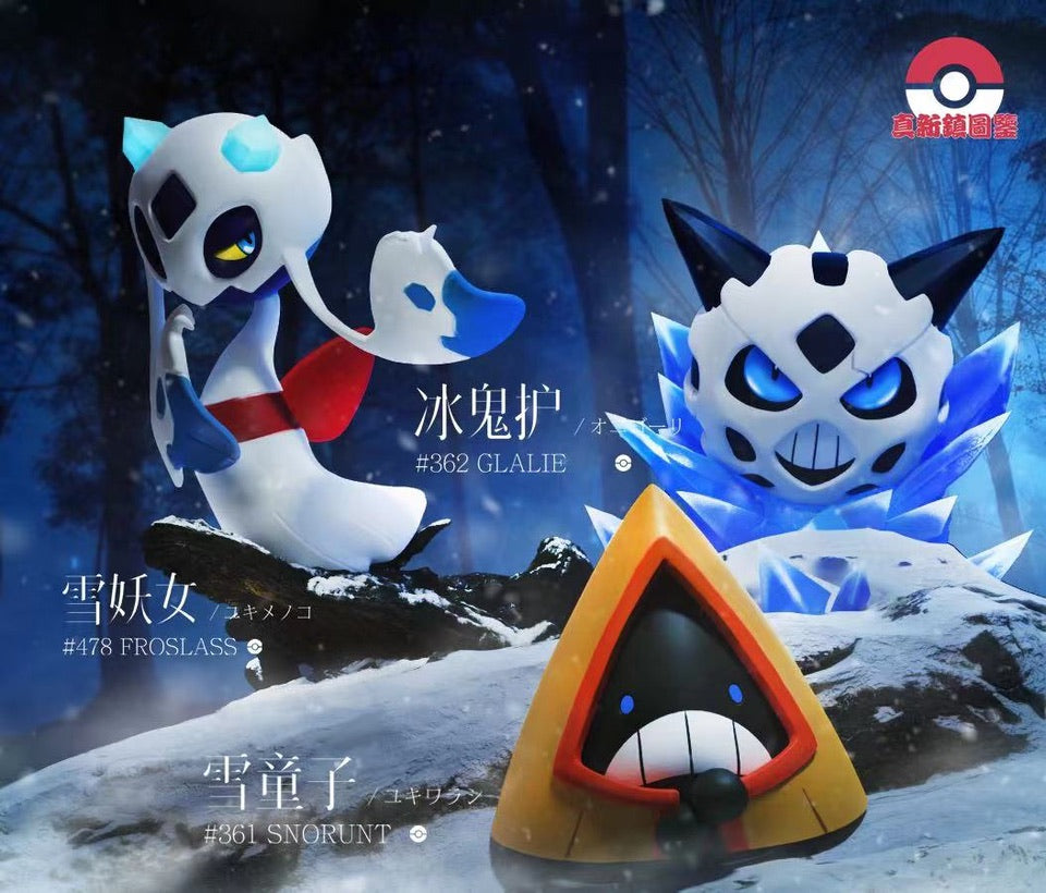 [PREORDER CLOSED] 1/20 Scale World Figure [PALLET TOWN] - Snorunt & Glalie & Froslass