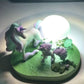 Figurine 1/40 Scale Real Zukan - Ponyta & Galopa de Galar