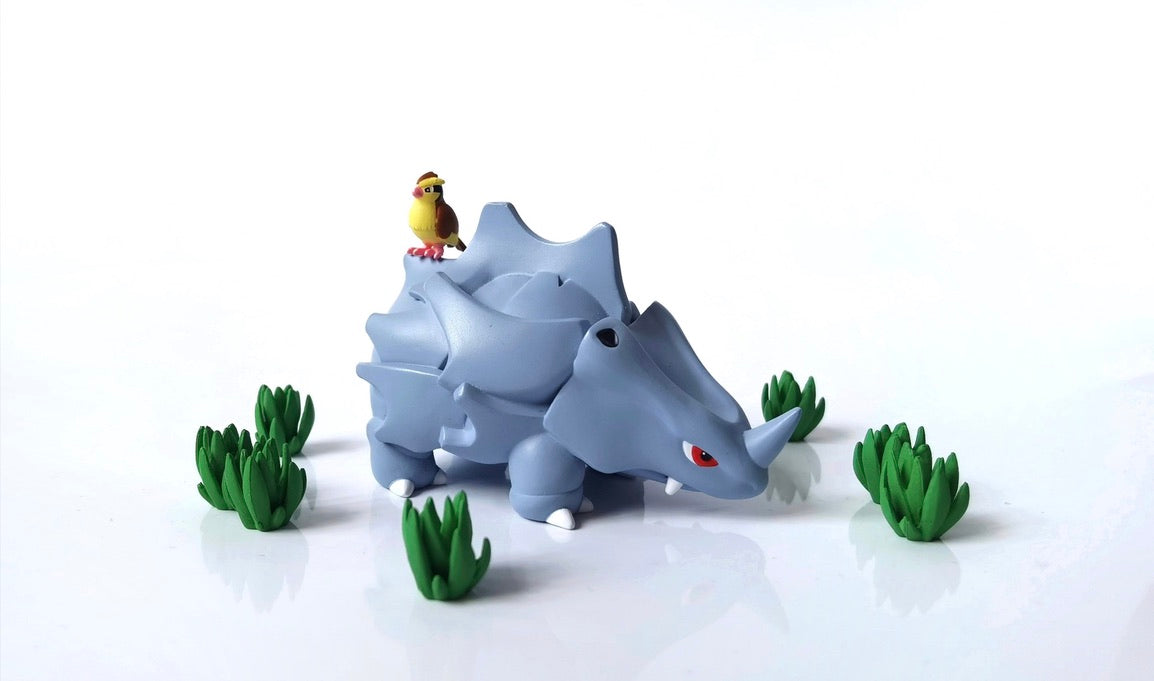 [IN STOCK] 1/20 Scale World Figure [DS] - Rhyhorn & Rhydon