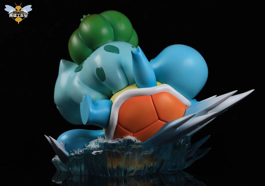 [PREORDER CLOSED] Mini Statue [WASP] - Bulbasaur & Squirtle Skiing