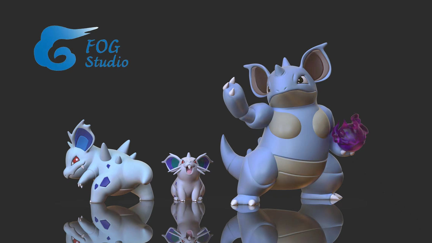 [PREORDER] 1/20 Scale World Figure [FOG] - Nidoran♀ & Nidorina & Nidoqueen