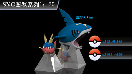 [PREORDER CLOSED] 1/20 Scale World Figure [SXG Studio] - Carvanha & Sharpedo