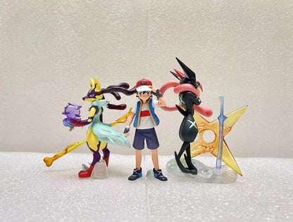 [IN STOCK] 1/20 Scale World Figure [LUCKY WINGS] - Ash Ketchum & Mega Lucario & Greninja