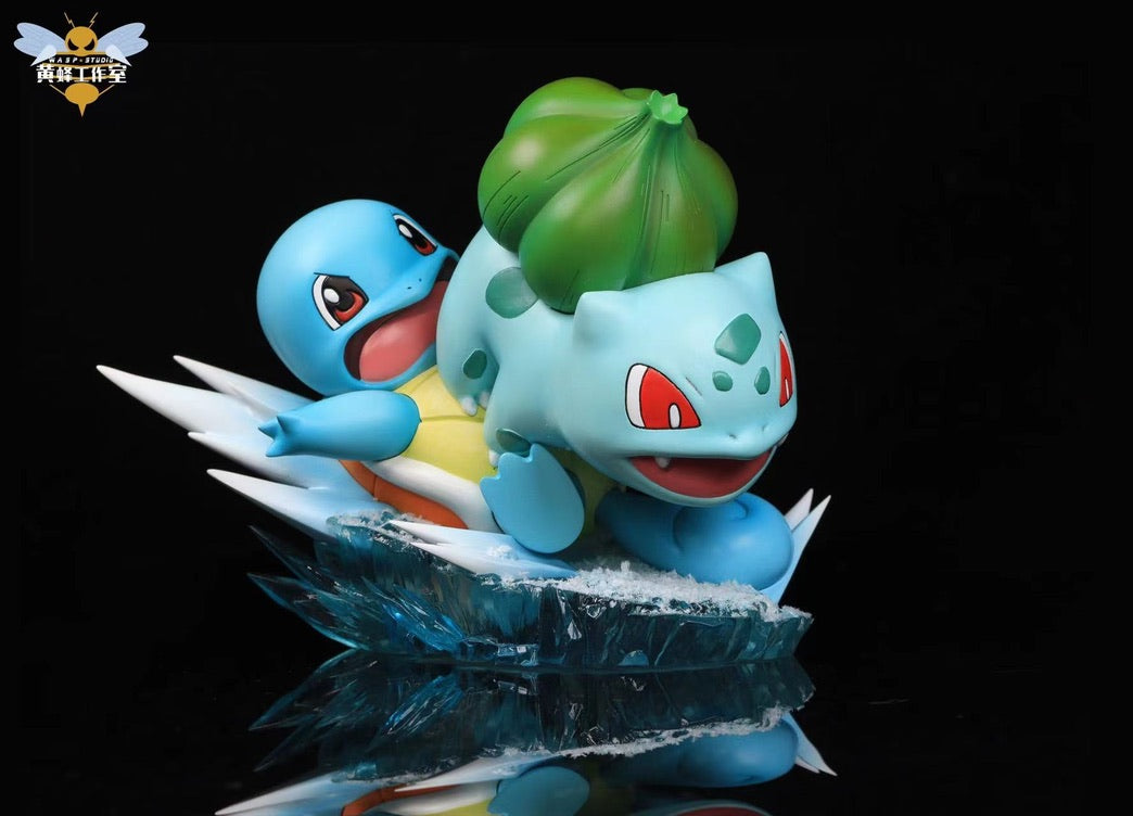 [PREORDER CLOSED] Mini Statue [WASP] - Bulbasaur & Squirtle Skiing