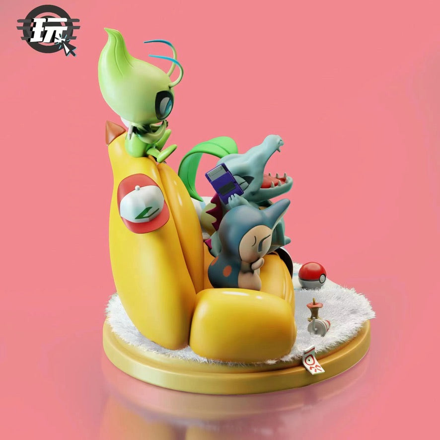 [PREORDER CLOSED] Statue [JUST PLAY] - Chikorita & Cyndaquil & Totodile