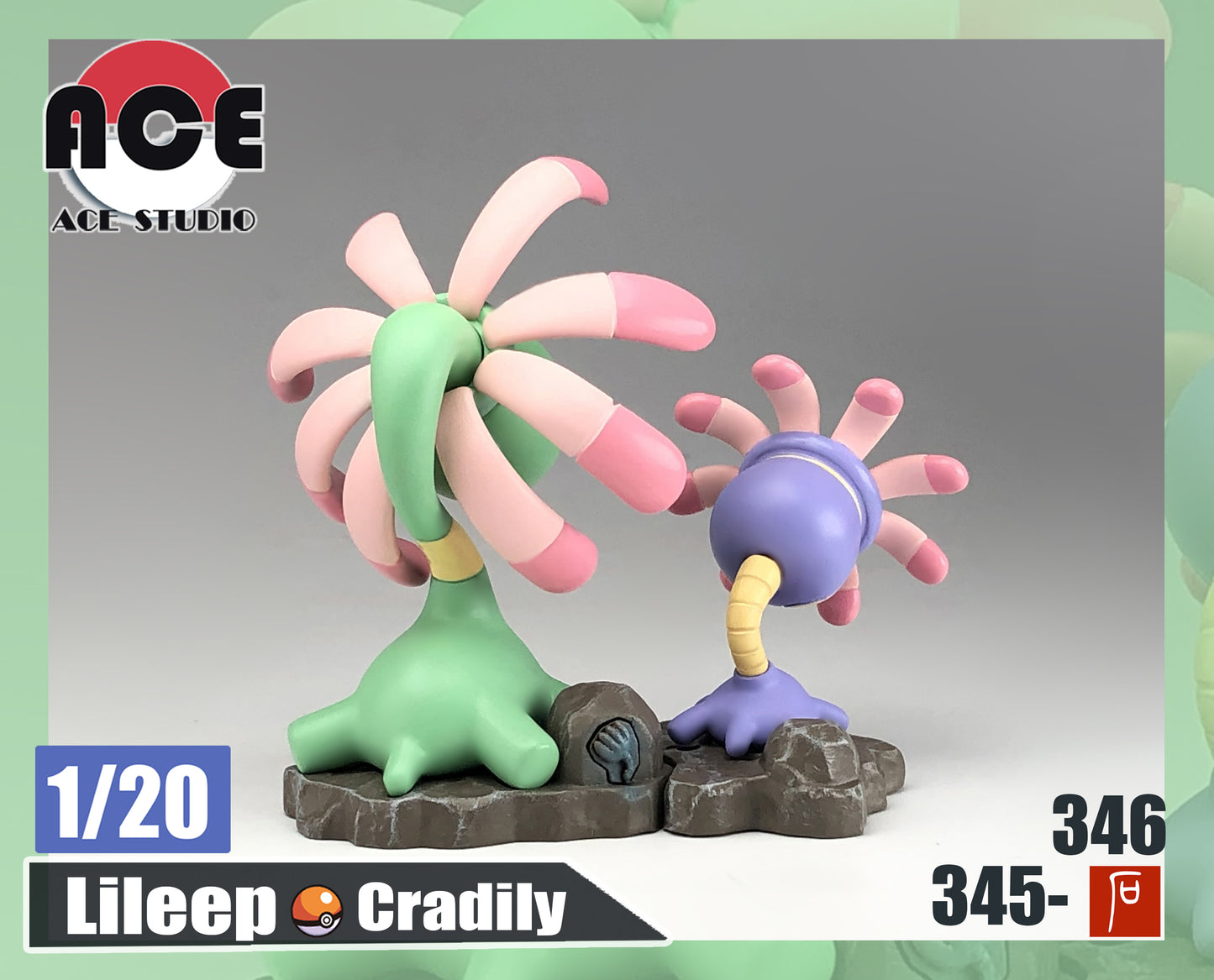 [PREORDER CLOSED] 1/20 Scale World Figure [ACE] - Lileep & Cradily