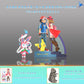 [PREORDER] 1/20 Scale World Figure [LUCKY WINGS] - Ash Ketchum & Serena & Pikachu & Eevee & Sylveon