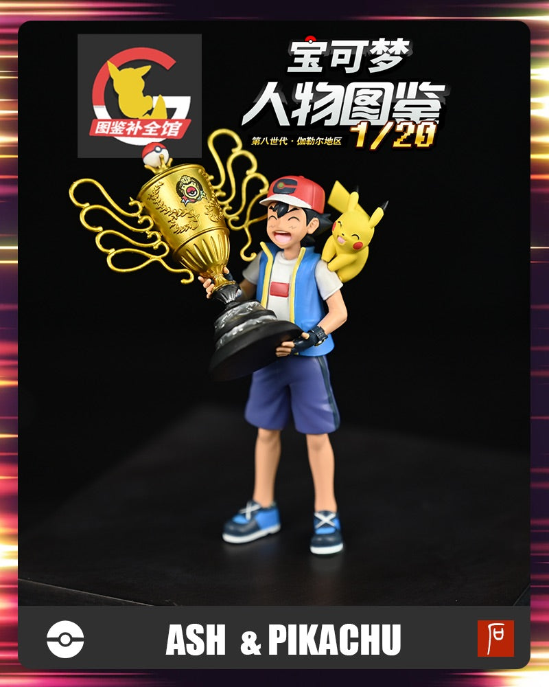 [PREORDER CLOSED] 1/20 Scale World Figure [BQG] - Ash Ketchum & Pikachu & World Champion Trophy