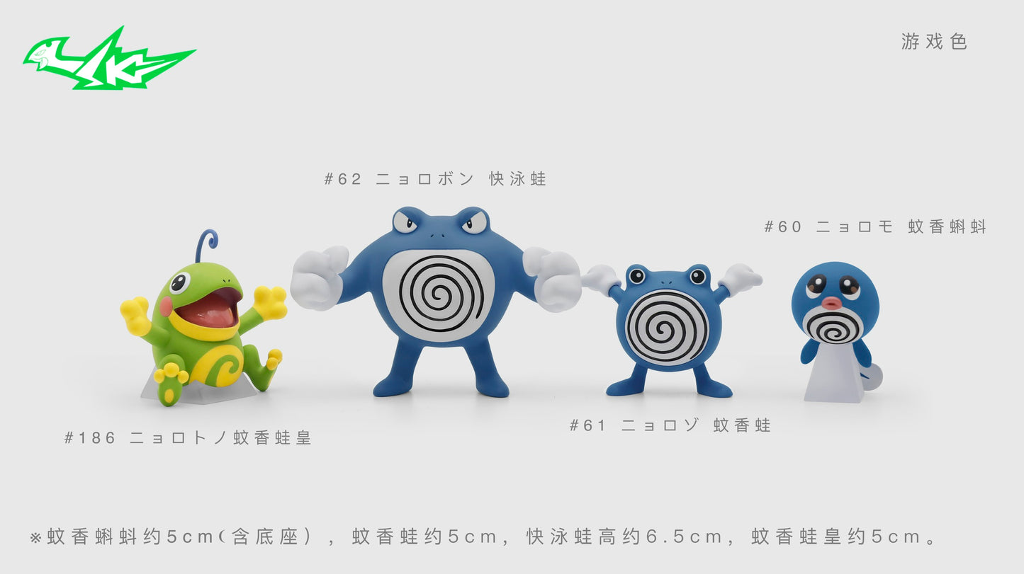 [PREORDER CLOSED] 1/20 Scale World Figure [SK Studio] - Poliwag & Poliwhirl & Poliwrath & Politoed