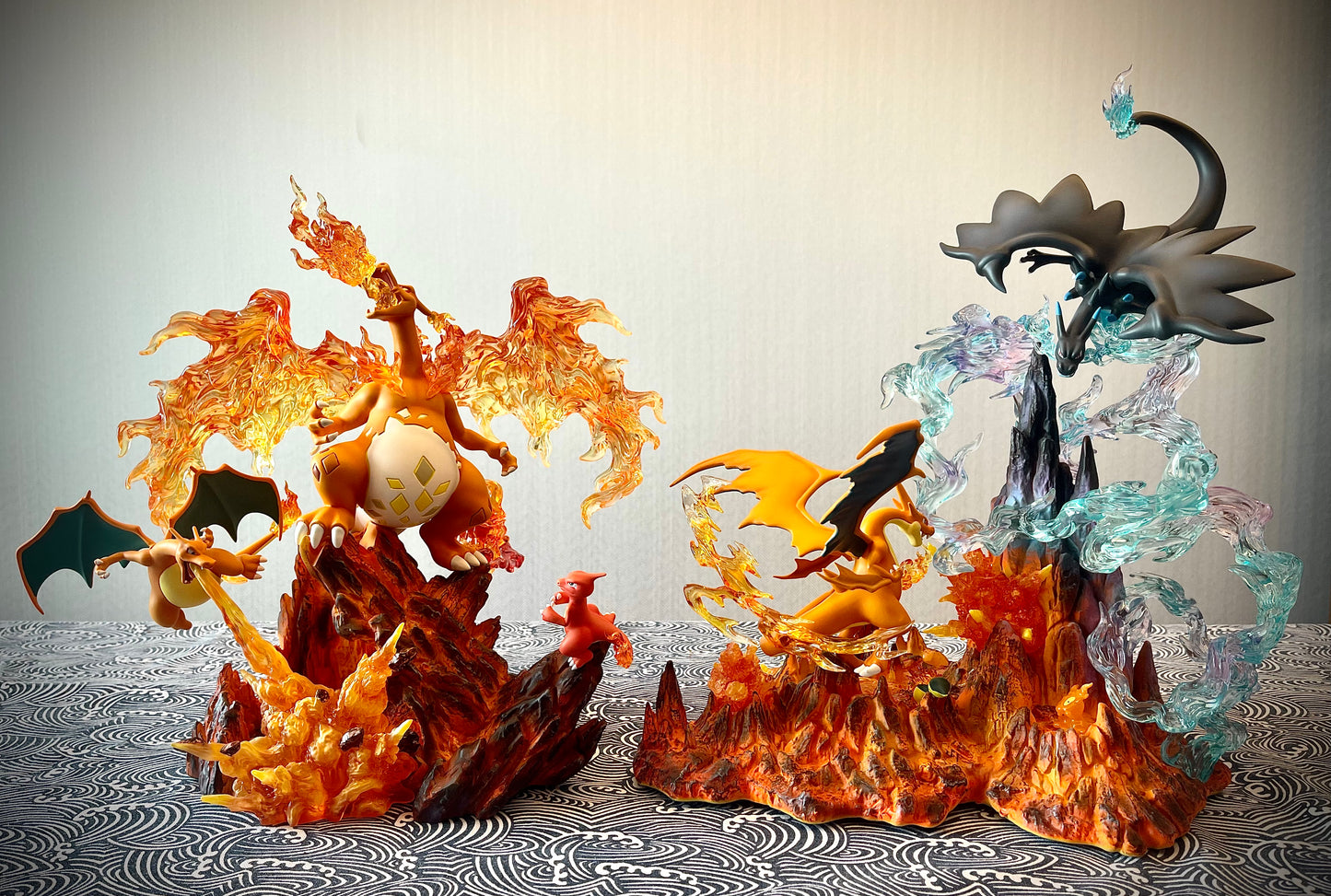 [IN STOCK] Pokémon Resin Statue GK [Crescent Studio] - Mega Charizard X&Y & Cyndaquil & Slugma
