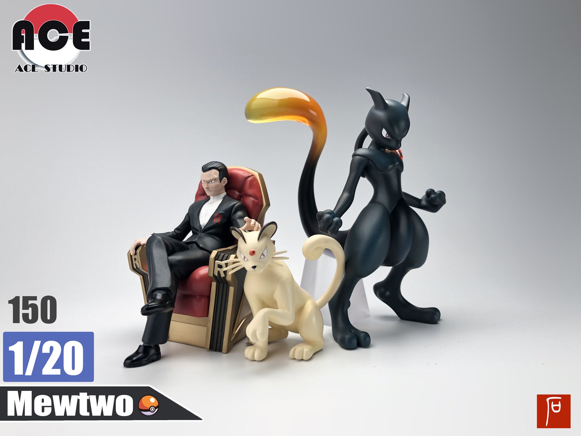 In Stock〗Pokemon Scale World Black Mewtwo #150 1:20 - ACE Studio