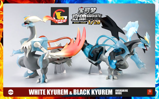 [BALANCE PAYMENT] 1/20 Scale World Figure [BQG Studio] - Overdrive Black Kyurem & White Kyurem