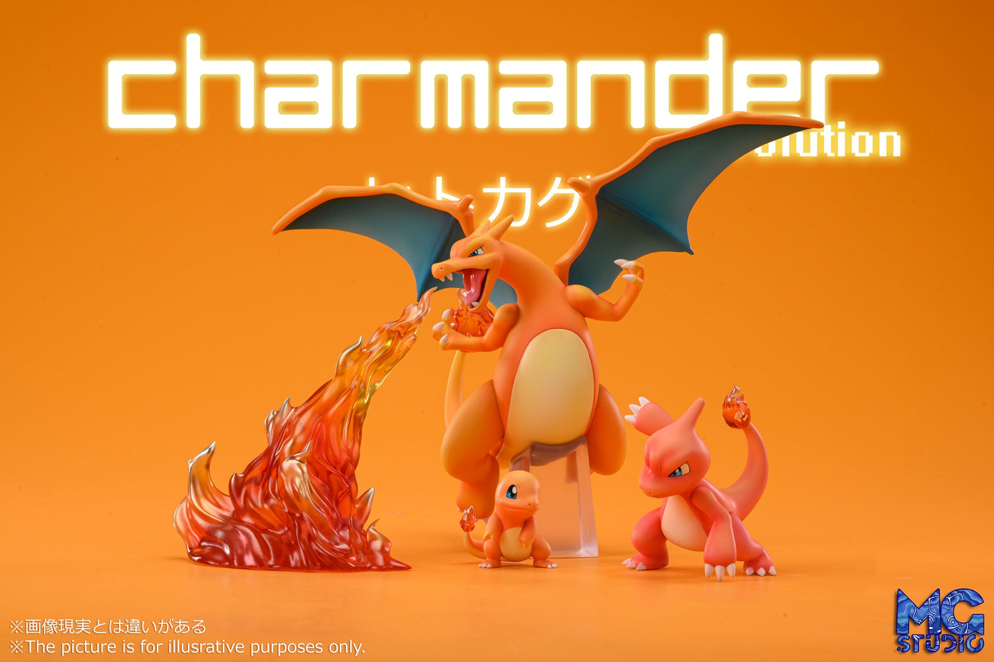 [PREORDER CLOSED] 1/20 Scale World Figure [MG] - Charmander & Charmeleon & Charizard