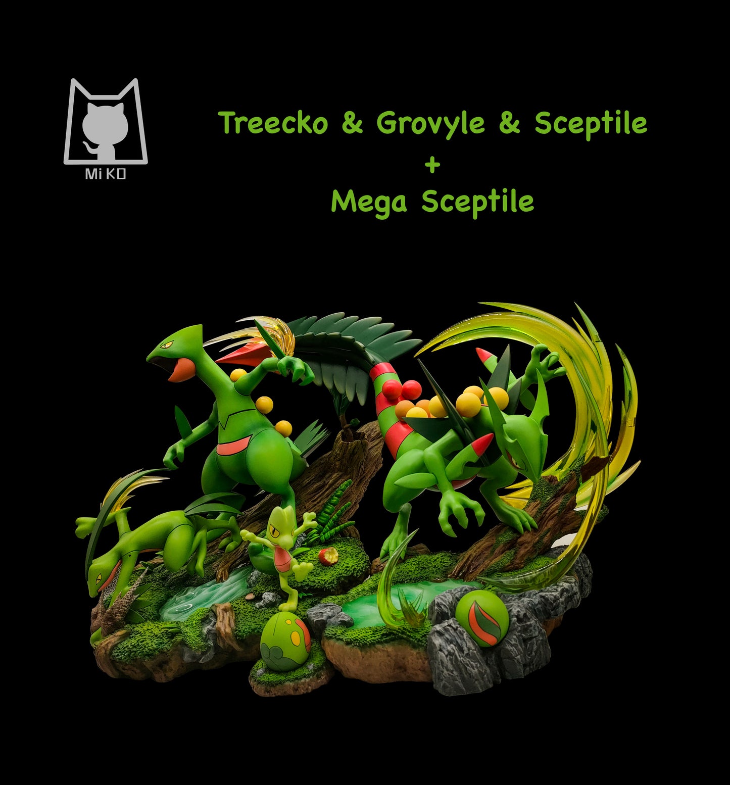 [PREORDER CLOSED] Statue [MIKO] - Treecko & Grovyle & Sceptile