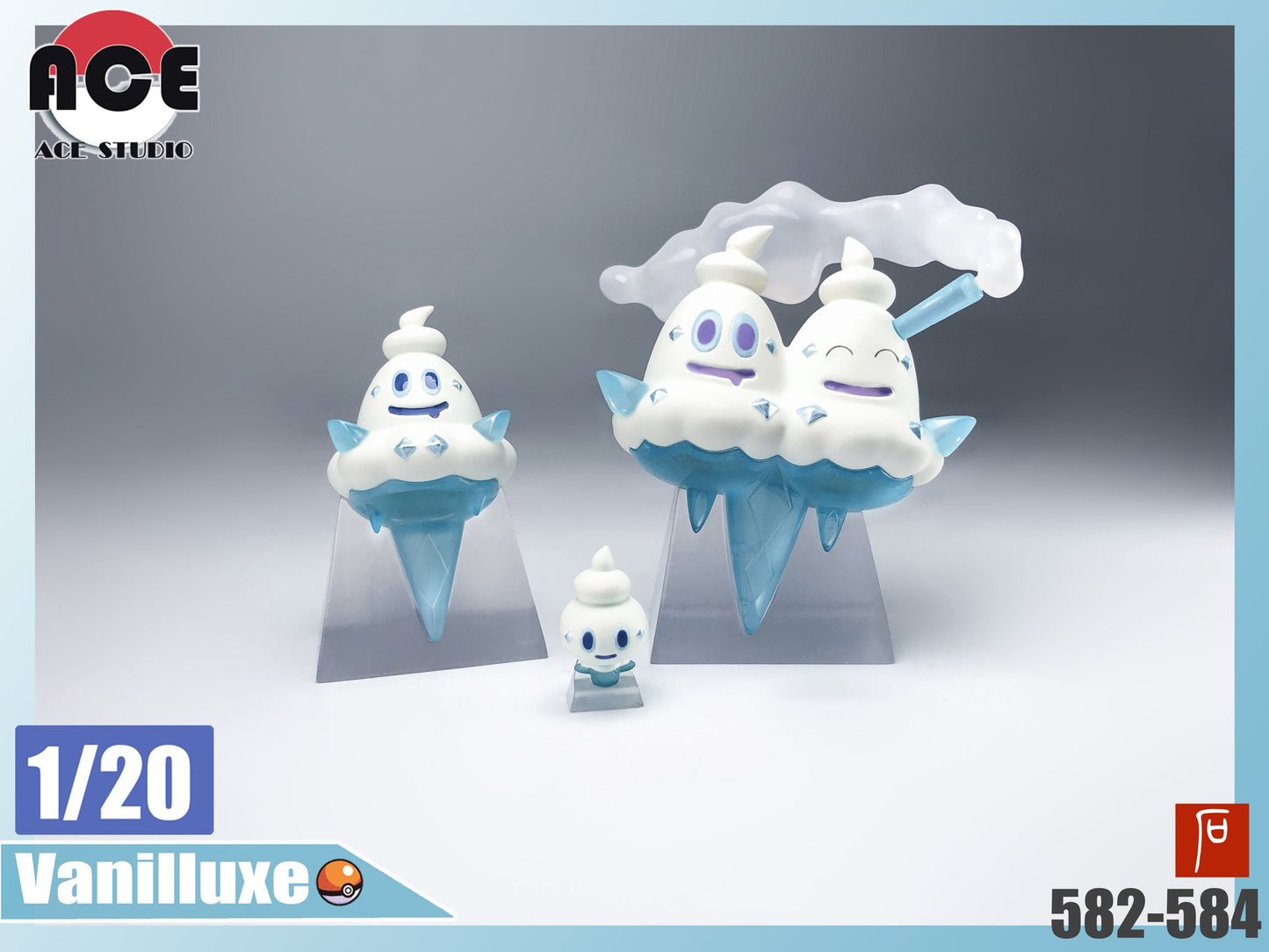 [BALANCE PAYMENT] 1/20 Scale World Figure [ACE Studio] - Vanillite & Vanillish & Vanilluxe