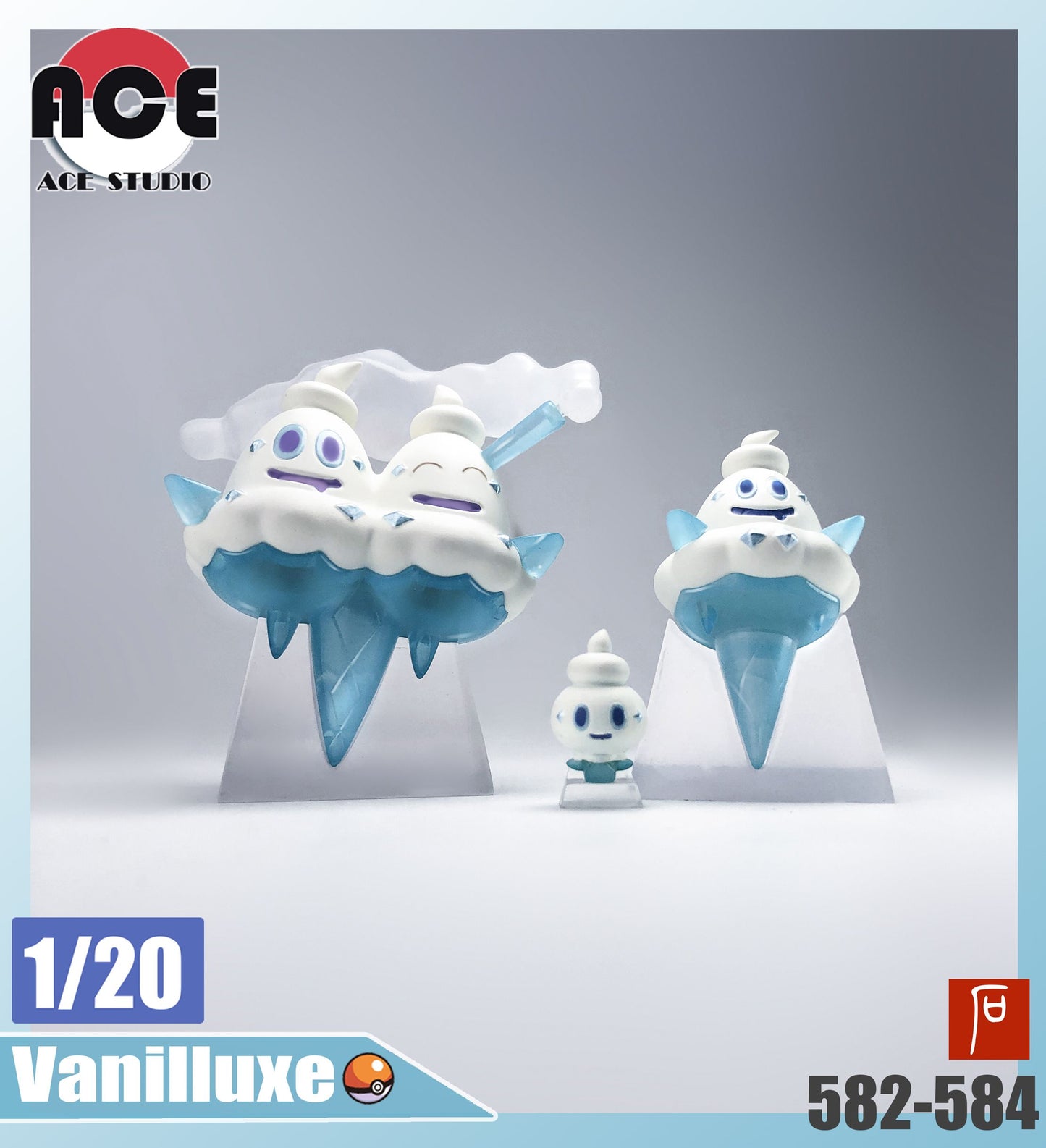 [BALANCE PAYMENT] 1/20 Scale World Figure [ACE Studio] - Vanillite & Vanillish & Vanilluxe