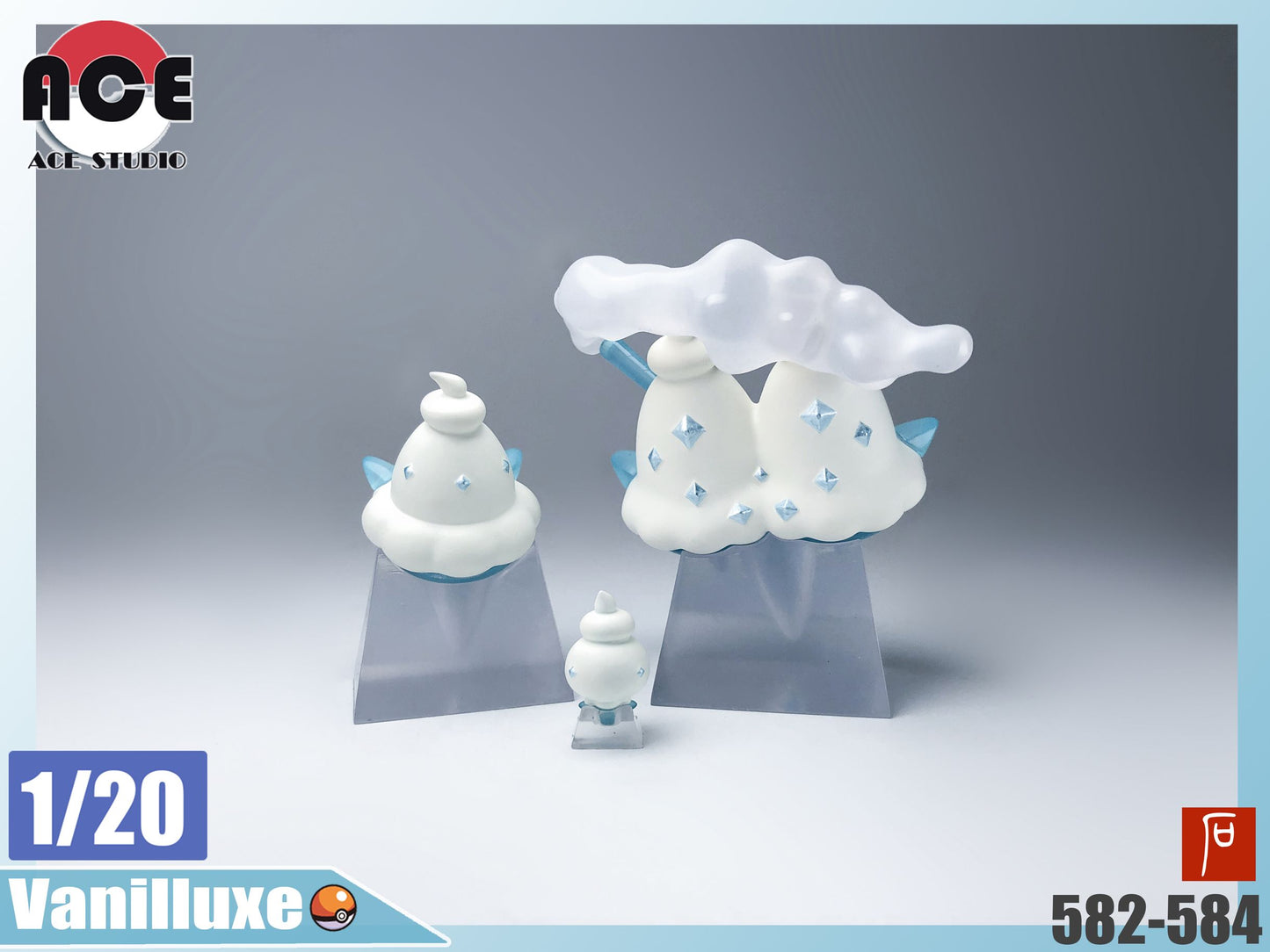 [BALANCE PAYMENT] 1/20 Scale World Figure [ACE Studio] - Vanillite & Vanillish & Vanilluxe