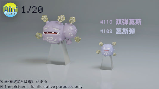 [PRE-ORDER] 1/20 Scale World Figure [Mini Studio] - Koffing & Weezing